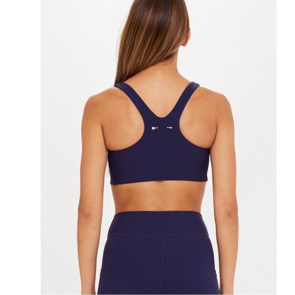 The Upside Peached Jade Pullover Sports Bra Women's Size 8 Blue Activewear